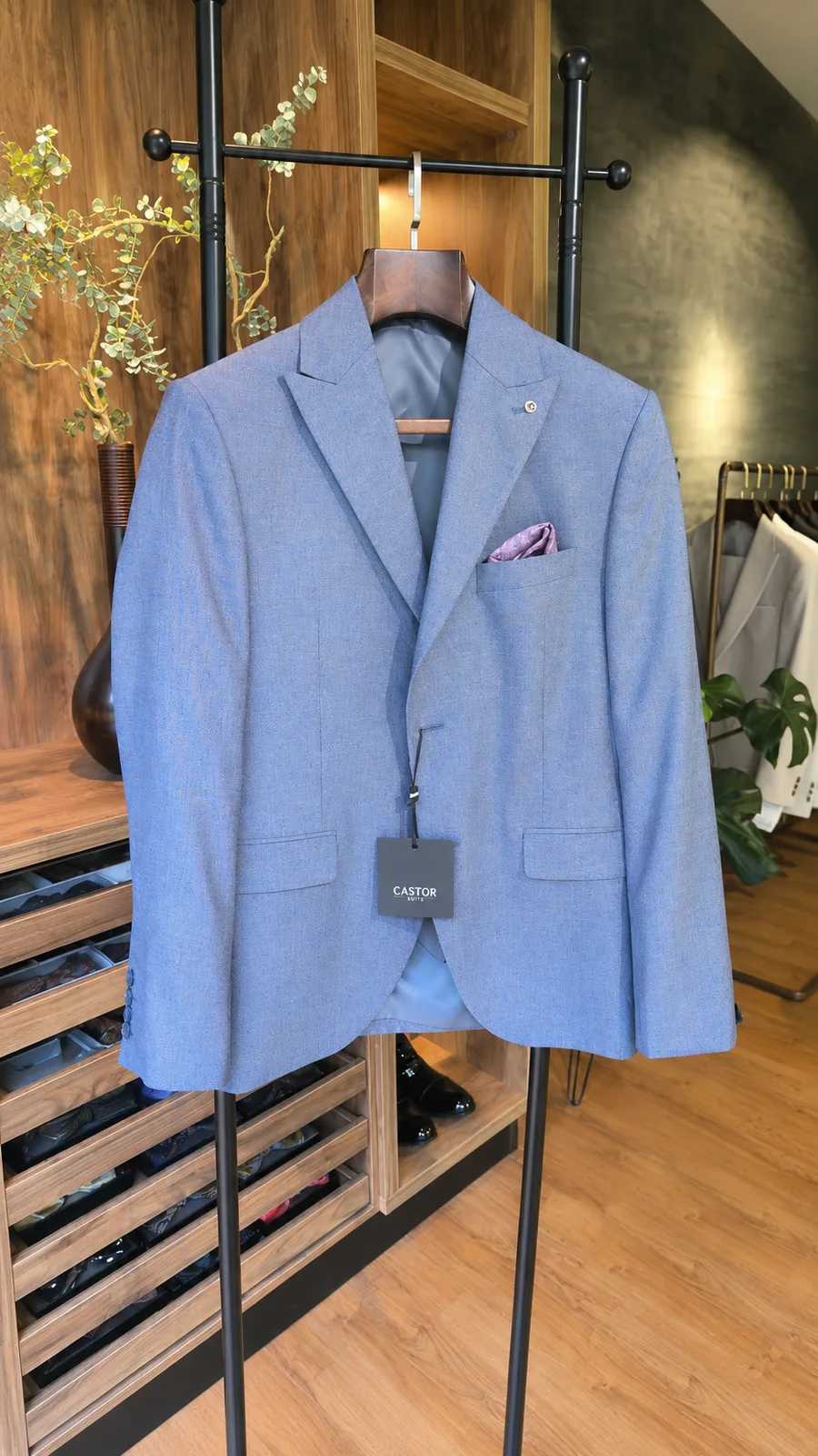 Traje Azul Celeste — vista 3