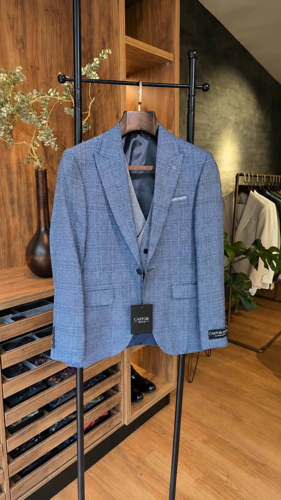Traje Azul a Cuadros — vista 3