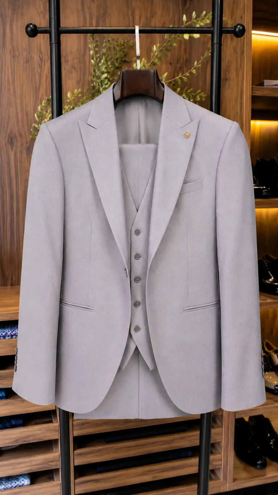 Traje Gris Medio — vista 3