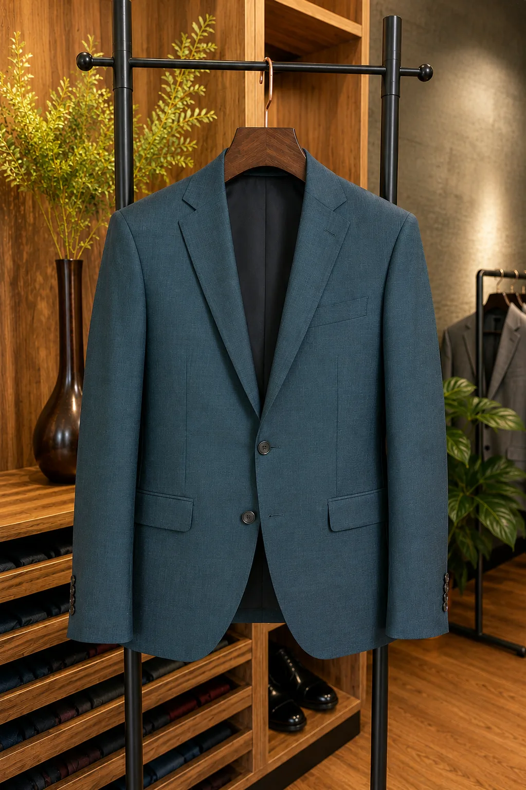 Traje Verde en Lana Fría — vista 3