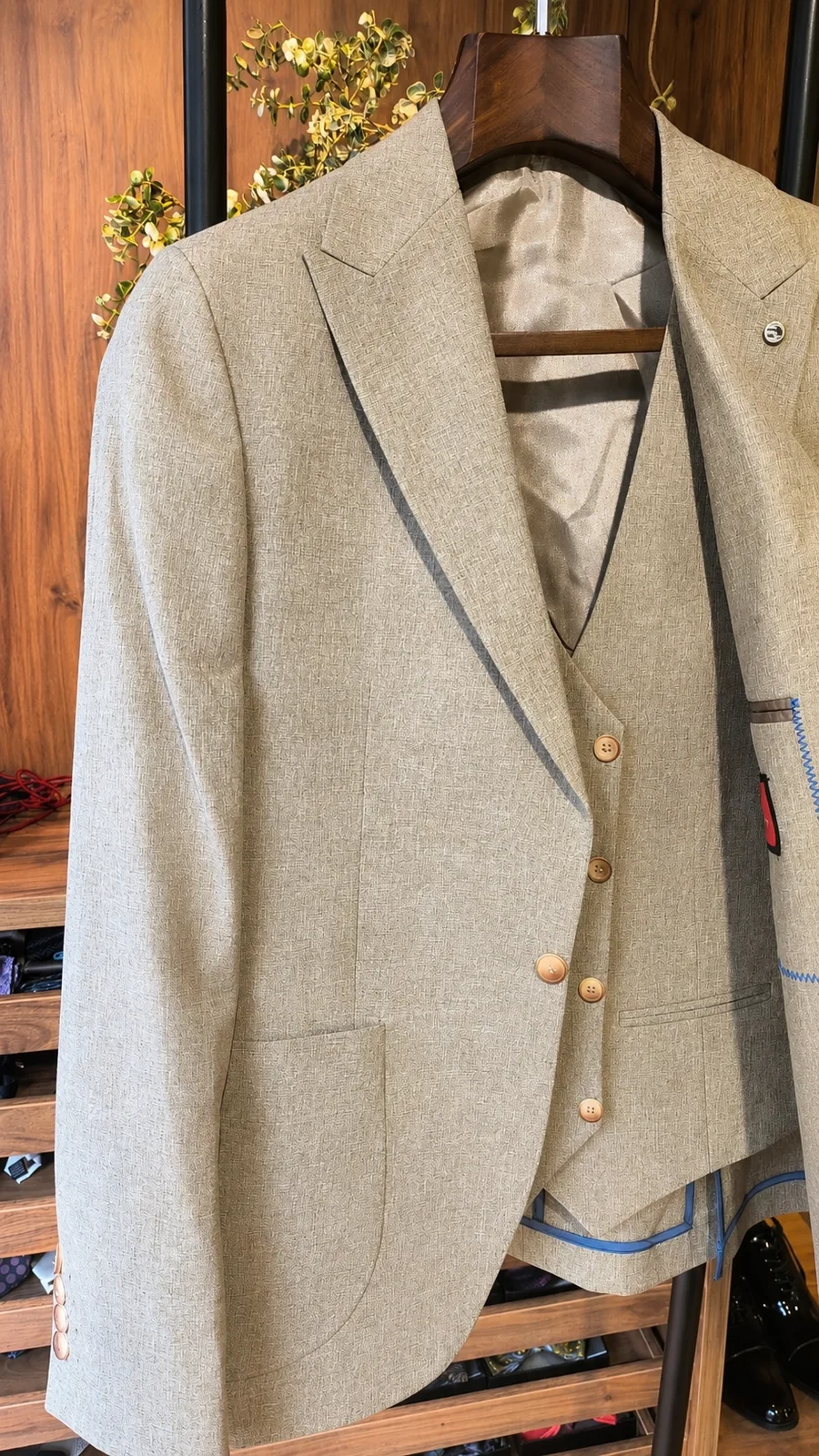 Traje Arena en Algodón — vista 3
