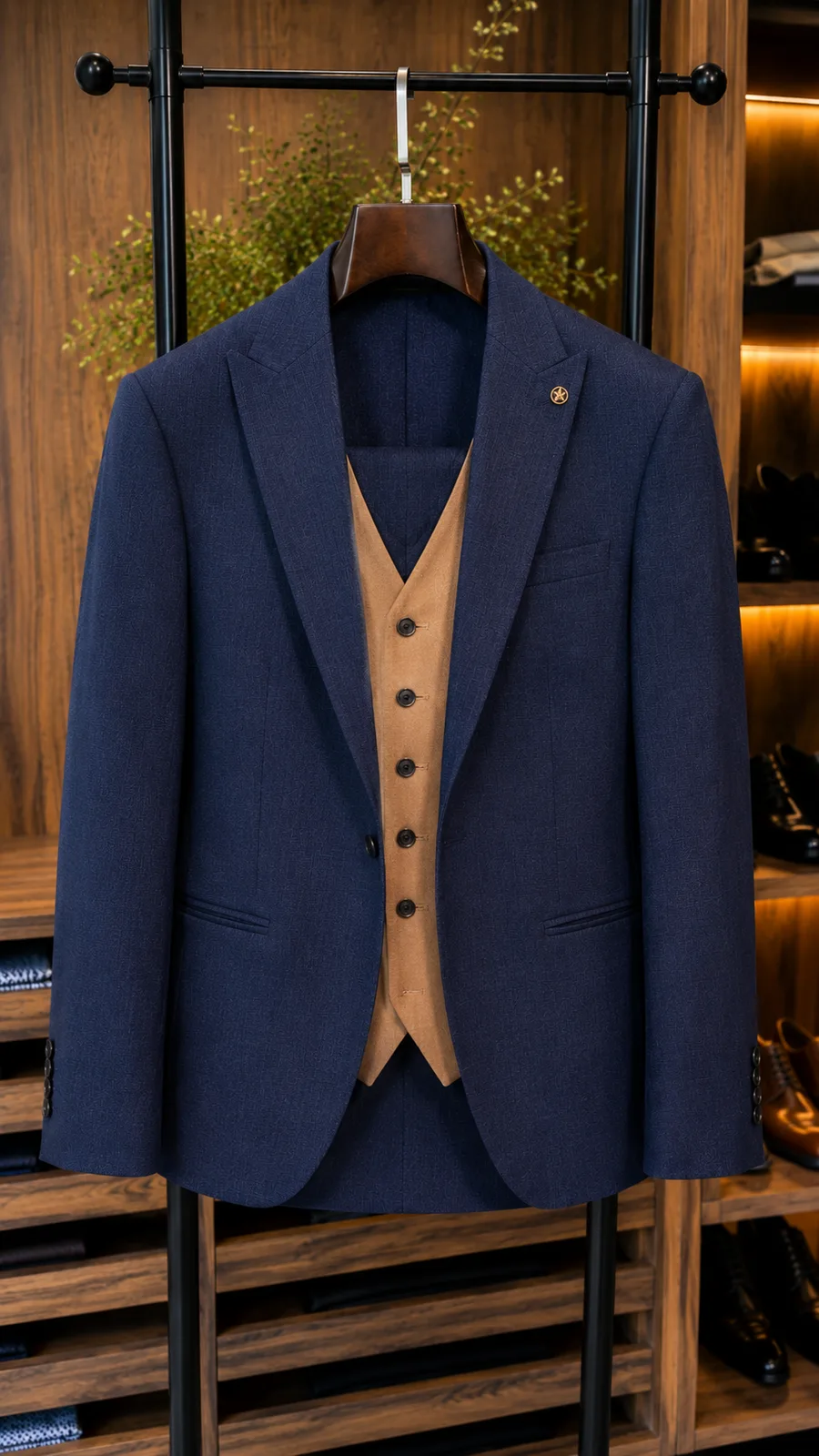 Traje Azul Tres Piezas — vista 3